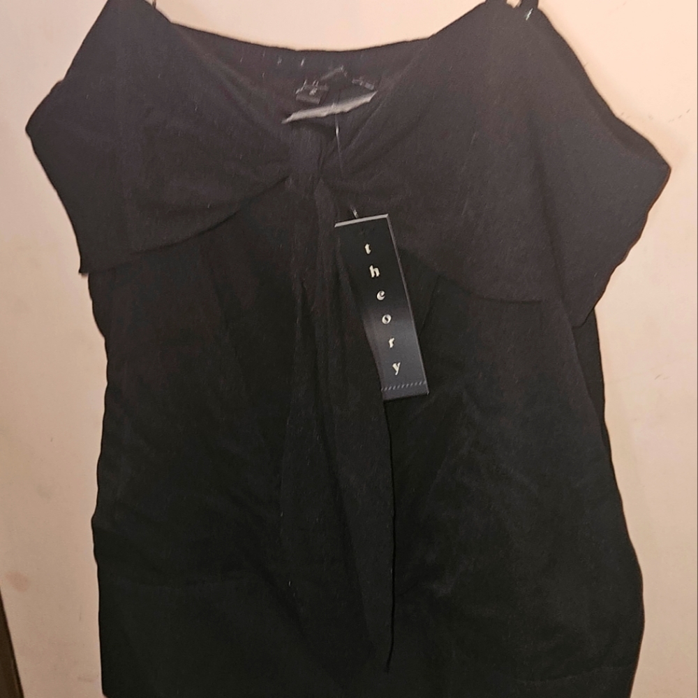 Theory Owen W Flutter Black Cami New with Tag